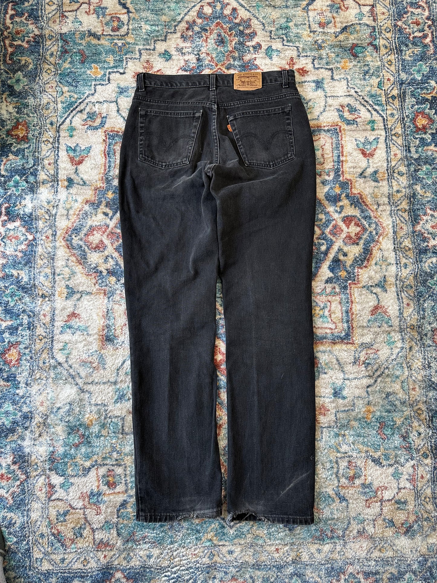 00s Levi’s Black Orange Tab Jeans - 32