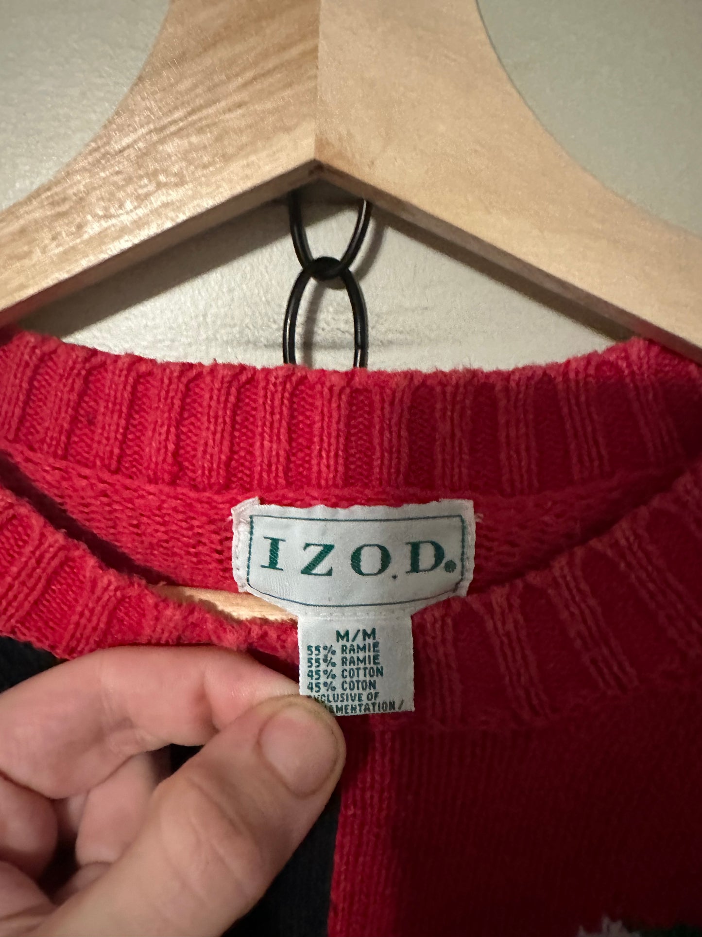 90s IZOD Christmas Sweater - M