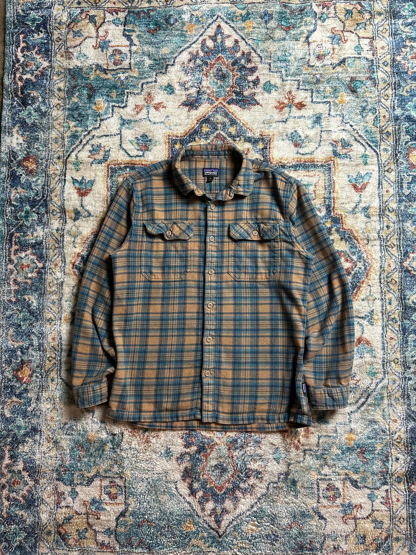 Patagonia Organic Cotton Plaid Flannel Shirt - M