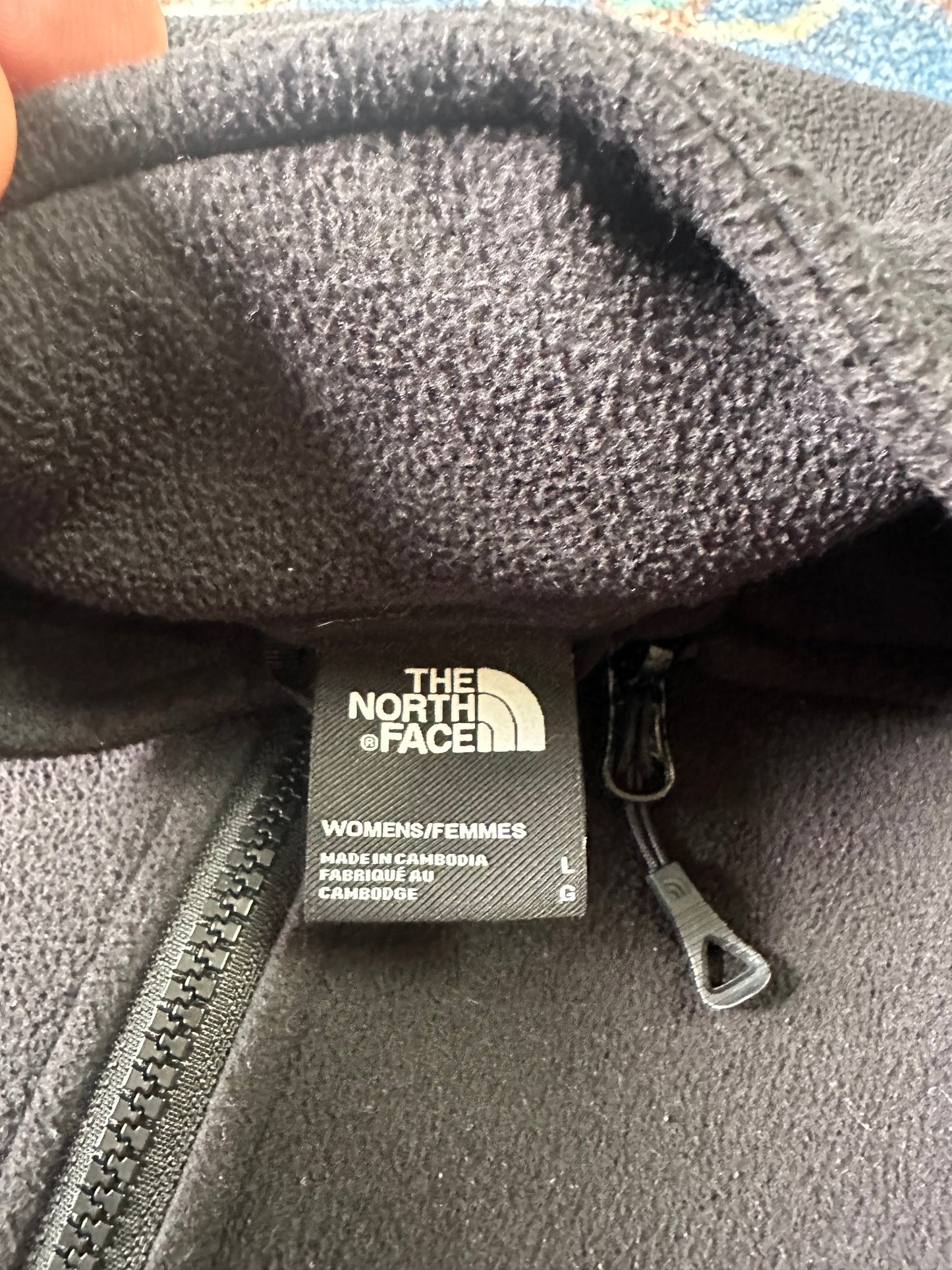 The North Face Black Zip-up Fleece - L