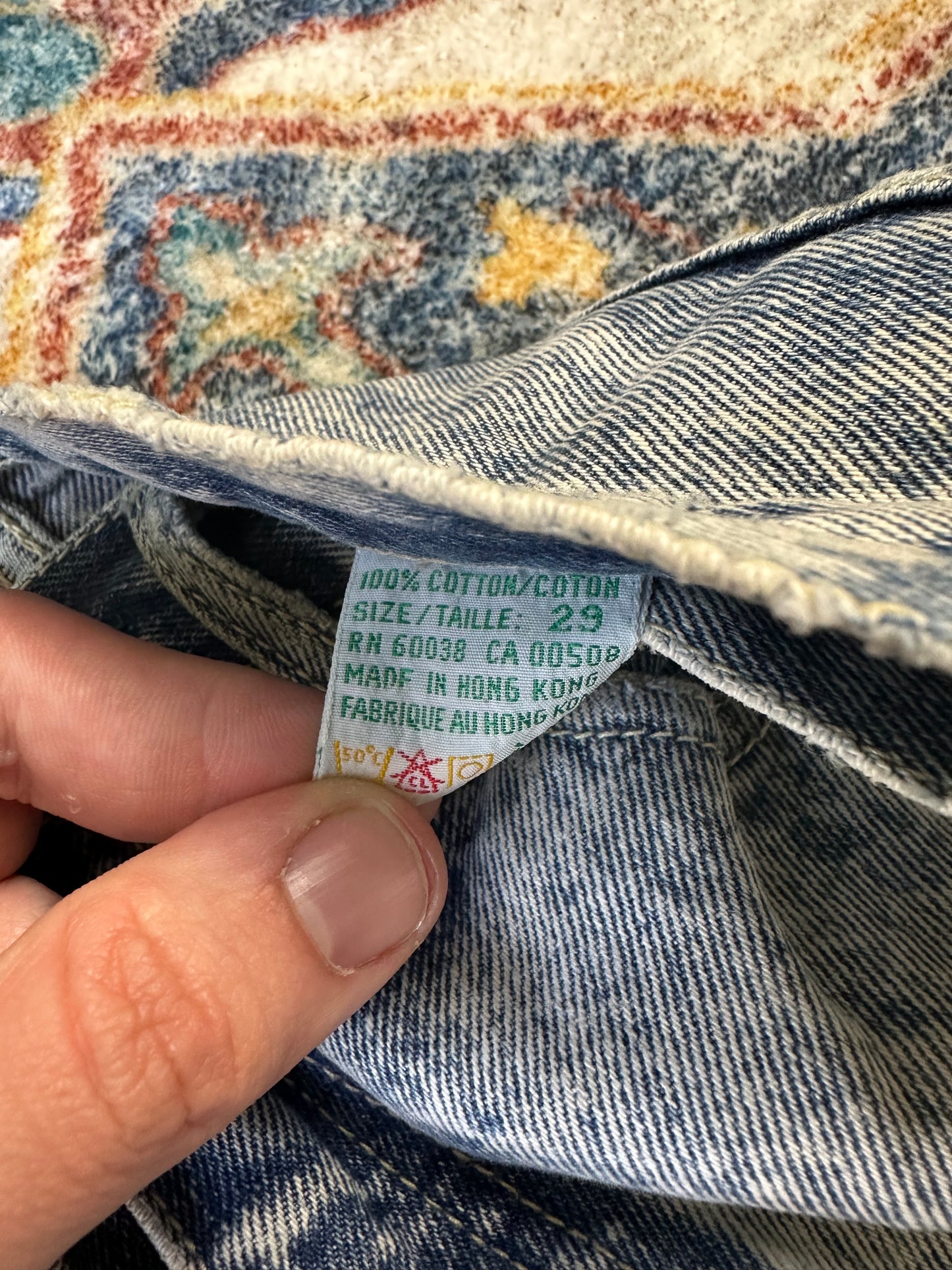 90s Code Bleu Acid Wash Jeans - 30