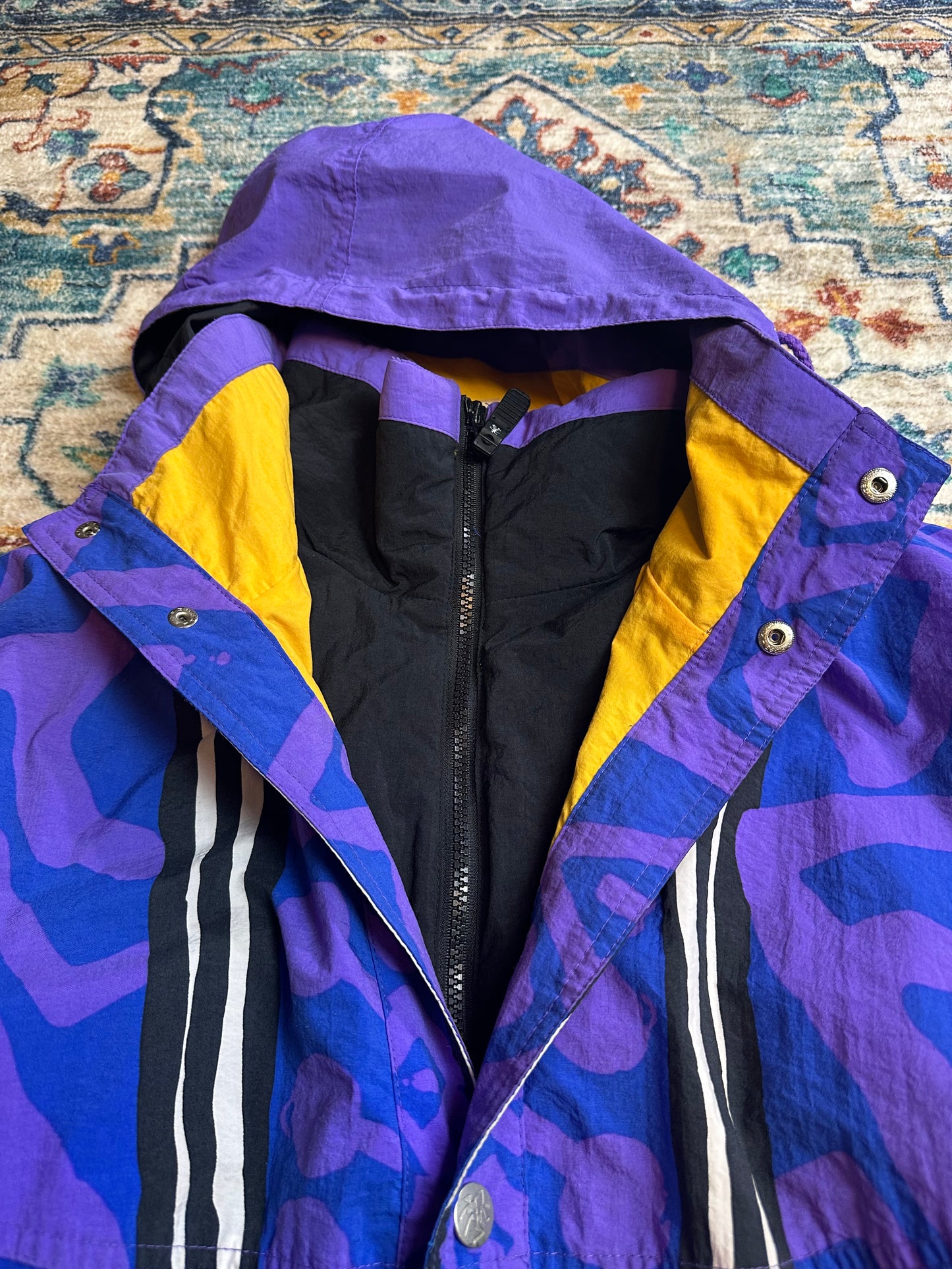 90s Ocean Pacific Abstract Zip-up Ski Jacket - L
