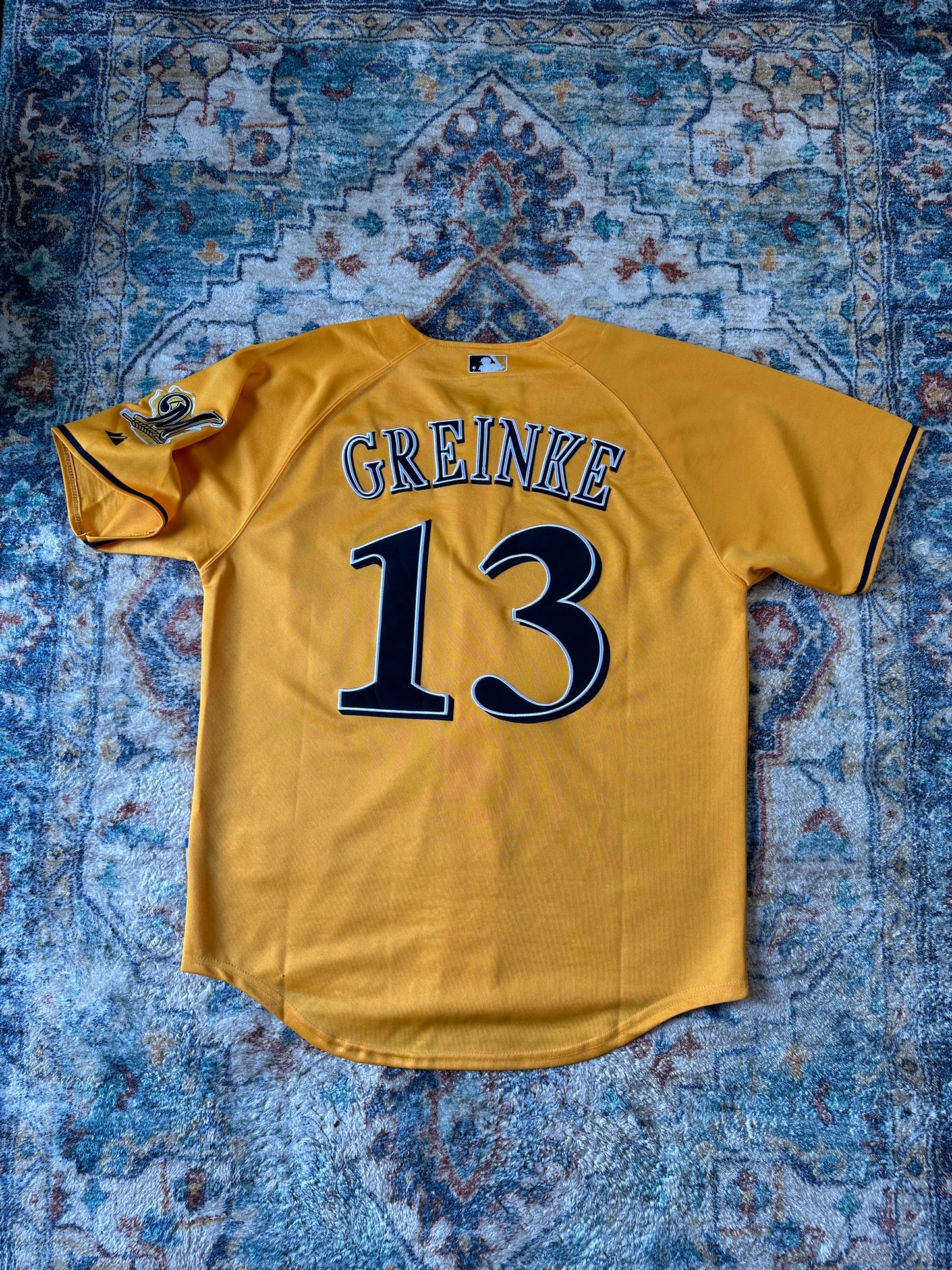 MLB Milwaukee Brewers Zach Greinke Cerveceros Alternate Jersey - XL