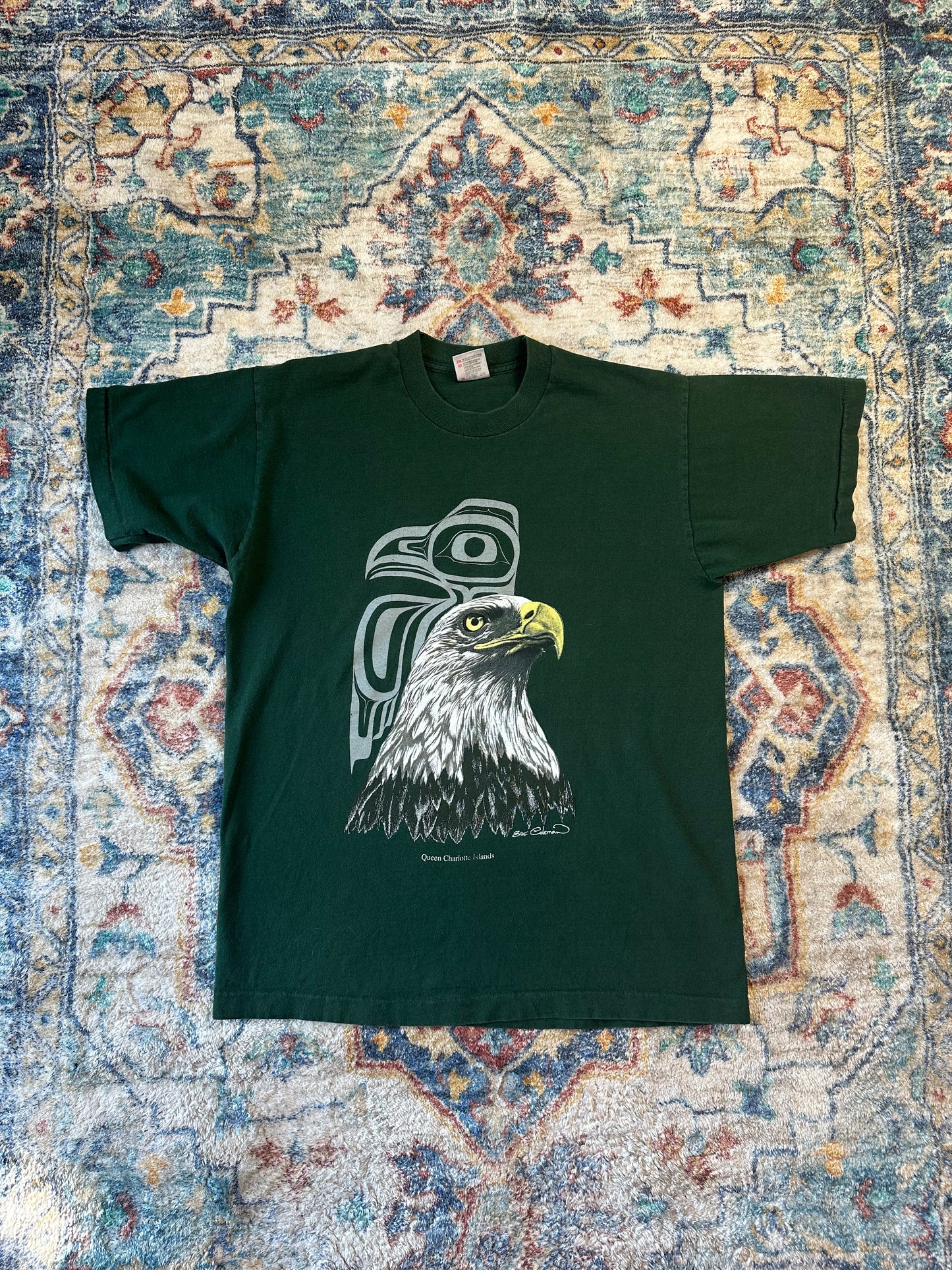 90s Queen Charlotte Islands Eagle T-shirt - L