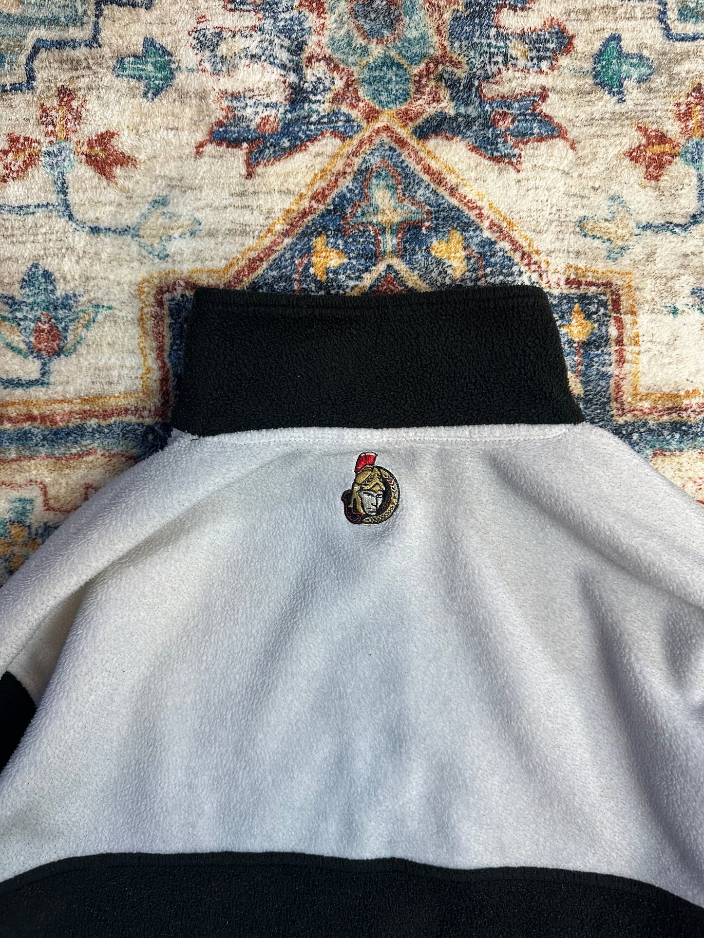 00s NHL Ottawa Senators 1/4 Zip-up Fleece - XL