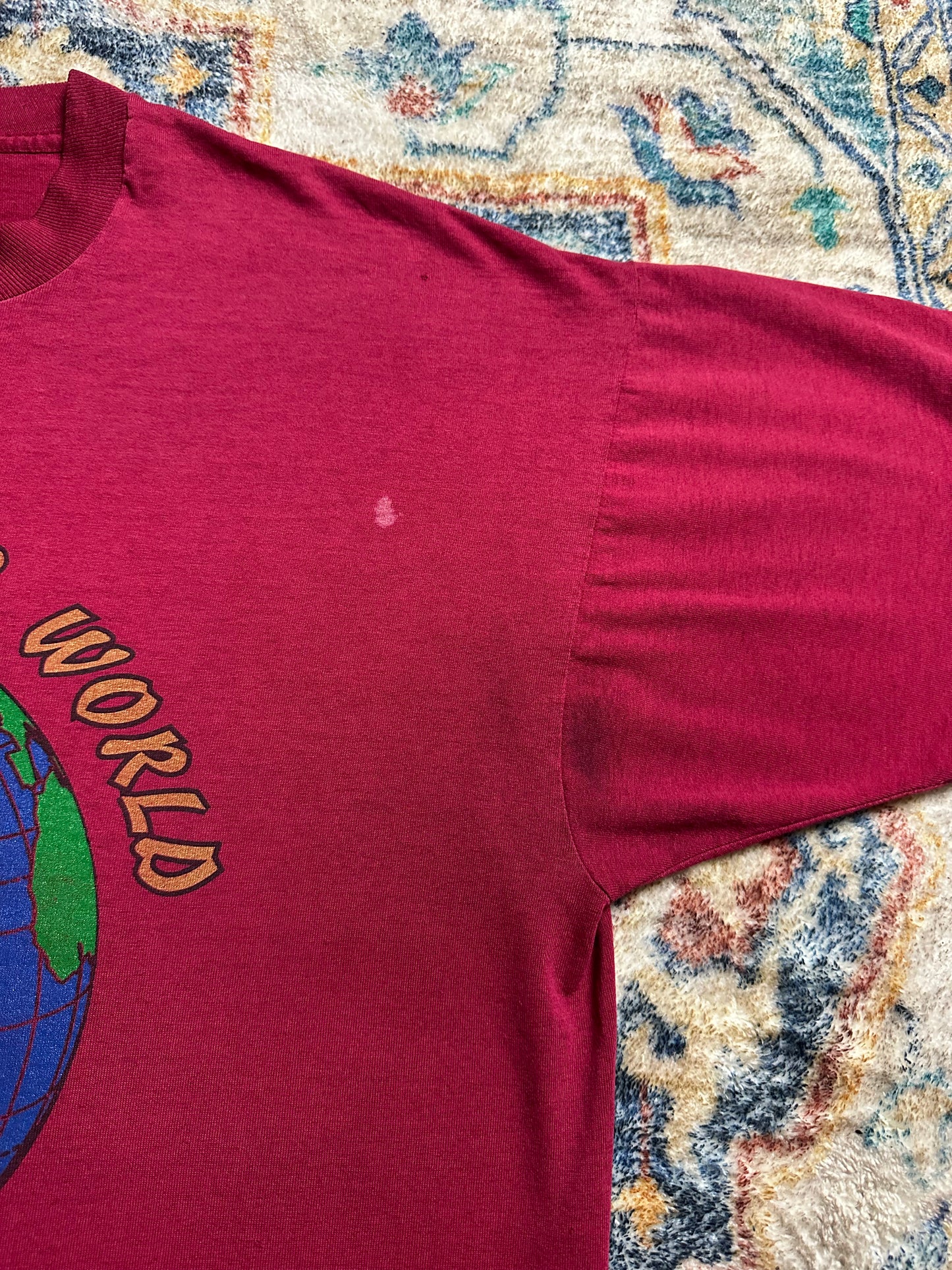 90s Go Light Your World Earth Candle T-shirt - XL