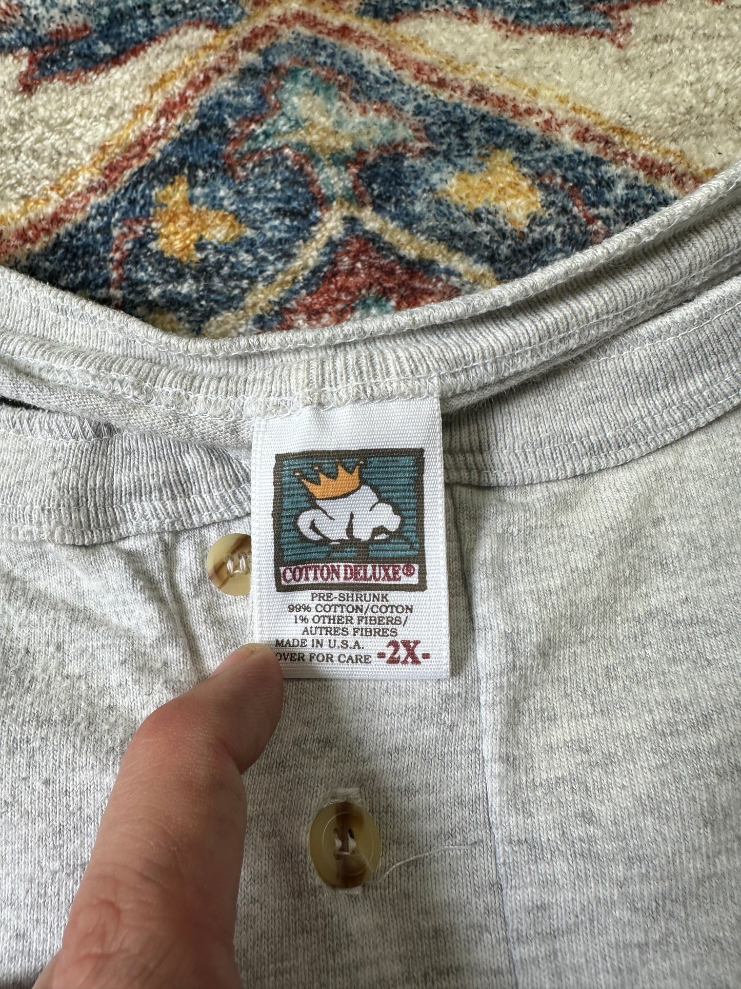 90s Commodore Ballroom Vancouver Henley T-shirt - XXL