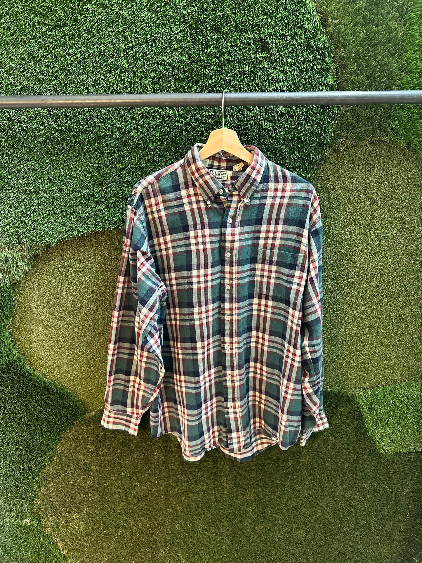 Vintage L.L Bean USA Made Plaid Flannel - L