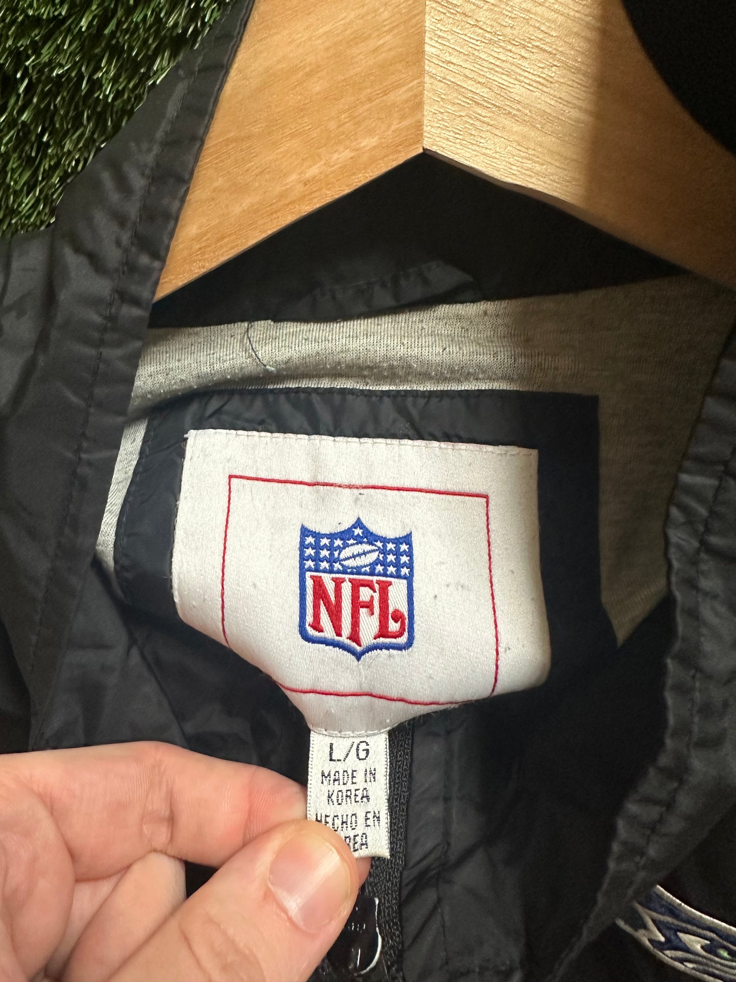 00s NFL Seattle Seahawks Zip-up Light Jacket - L