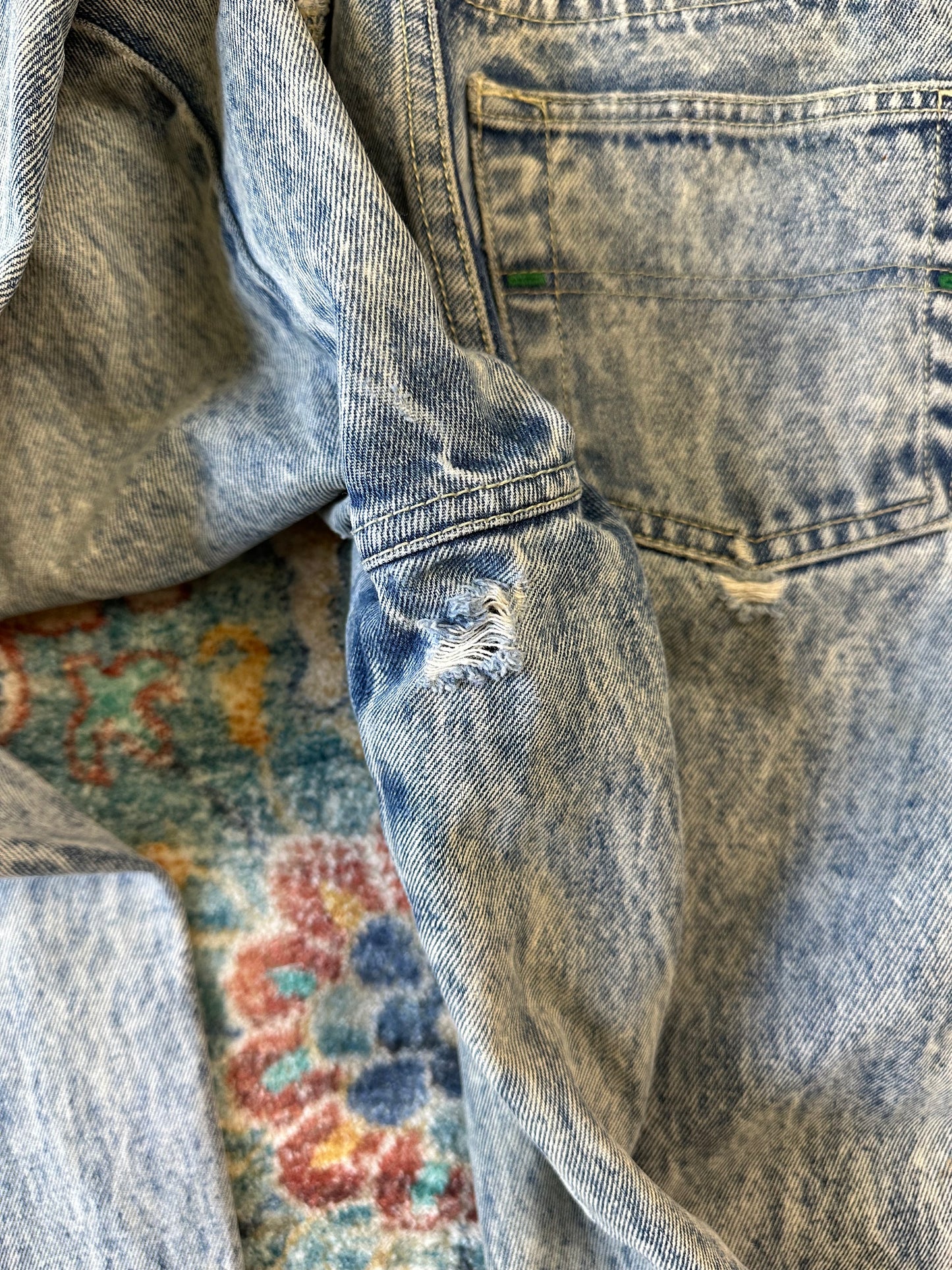 90s Code Bleu Acid Wash Jeans - 30