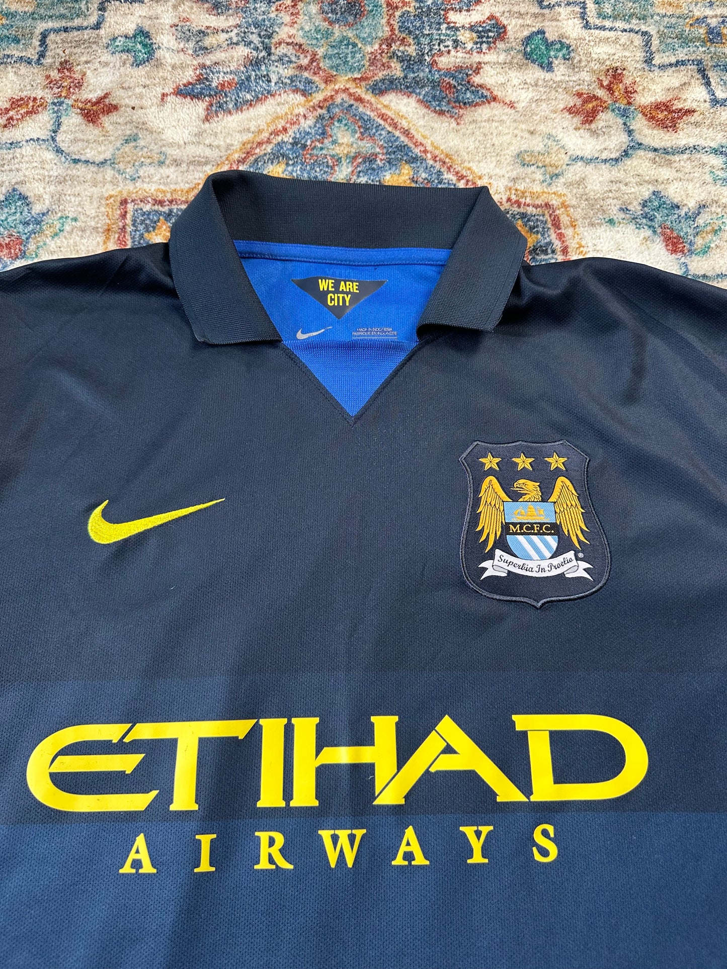 Nike 2014 Manchester City Soccer Jersey - L