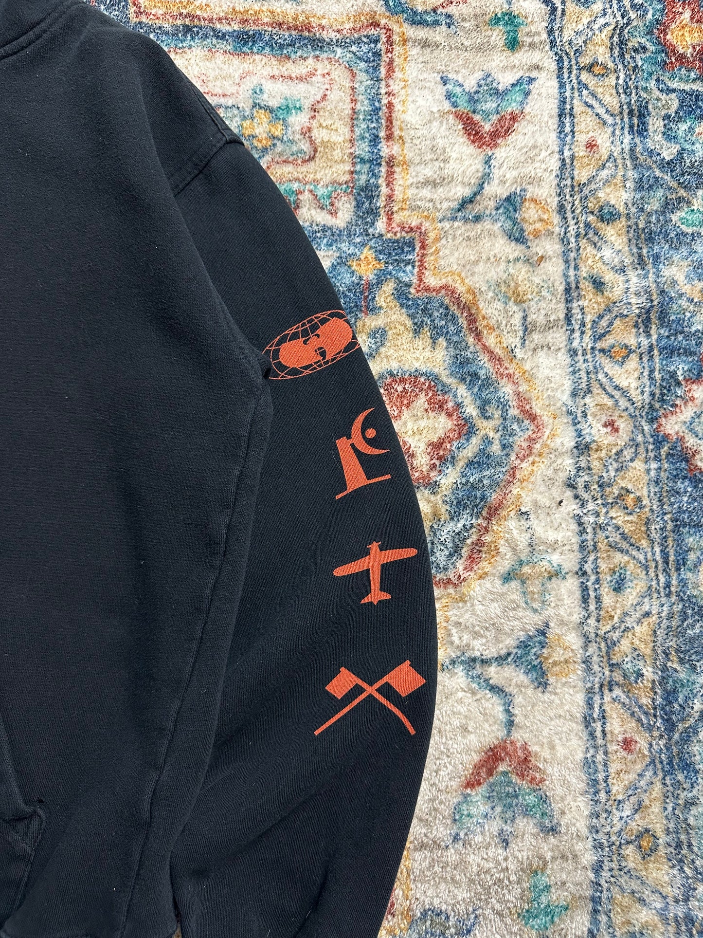 90s Wu Wear Logos Hoodie - S