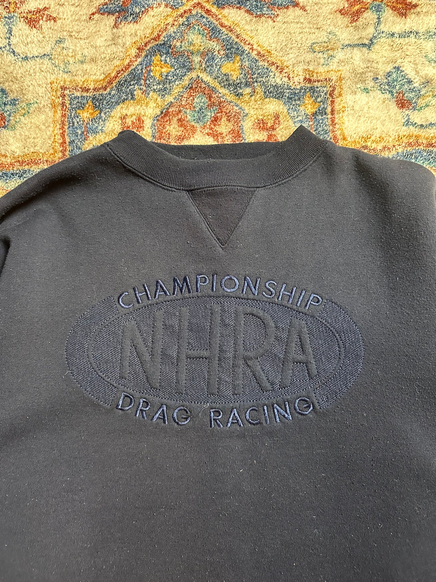 00s NHRA Racing Tonal Logo Crewneck - M