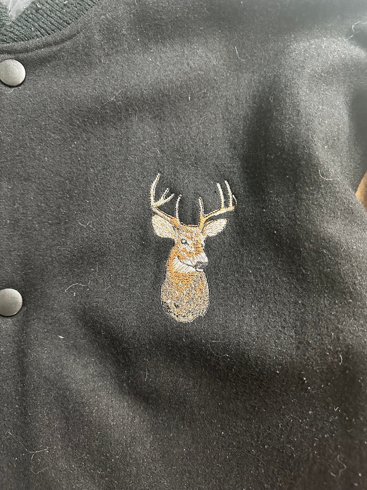 90s Deer Bomber Jacket - XXL
