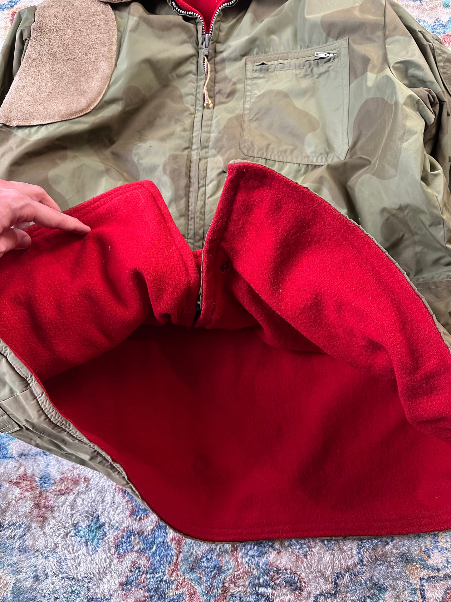 70s Camouflage Hunting Jacket - XXL
