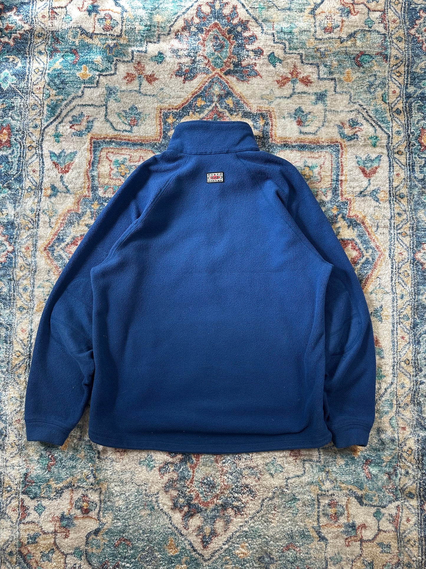 00s Blue 1/4 Zip-up Fleece - L