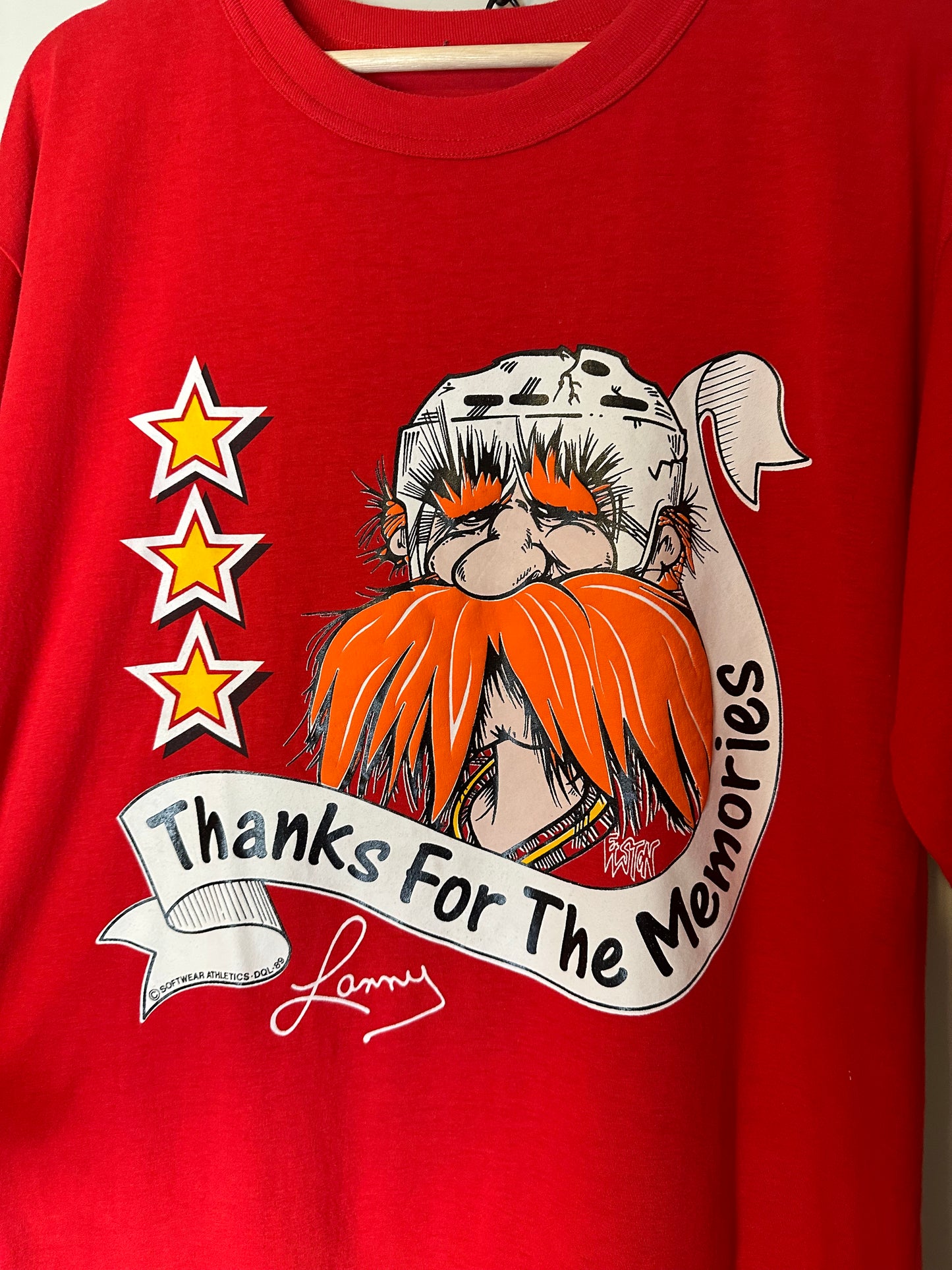 80s NHL Calgary Flames Lanny McDonald T-shirt - L