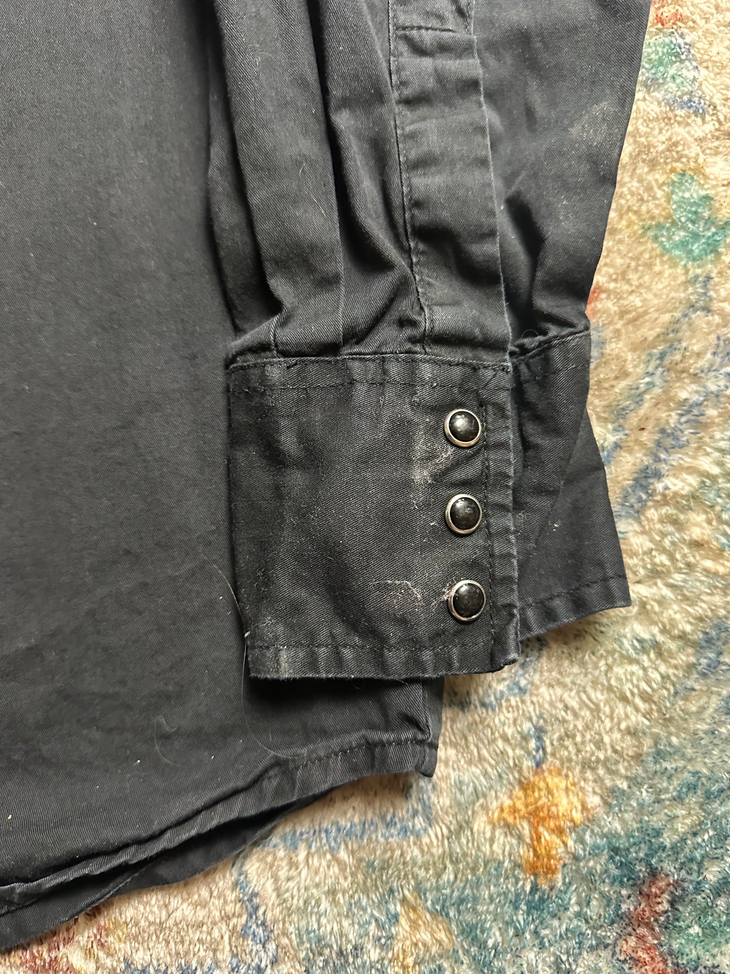 00s Wrangler Jack Daniels Pearl Snap Shirt - L