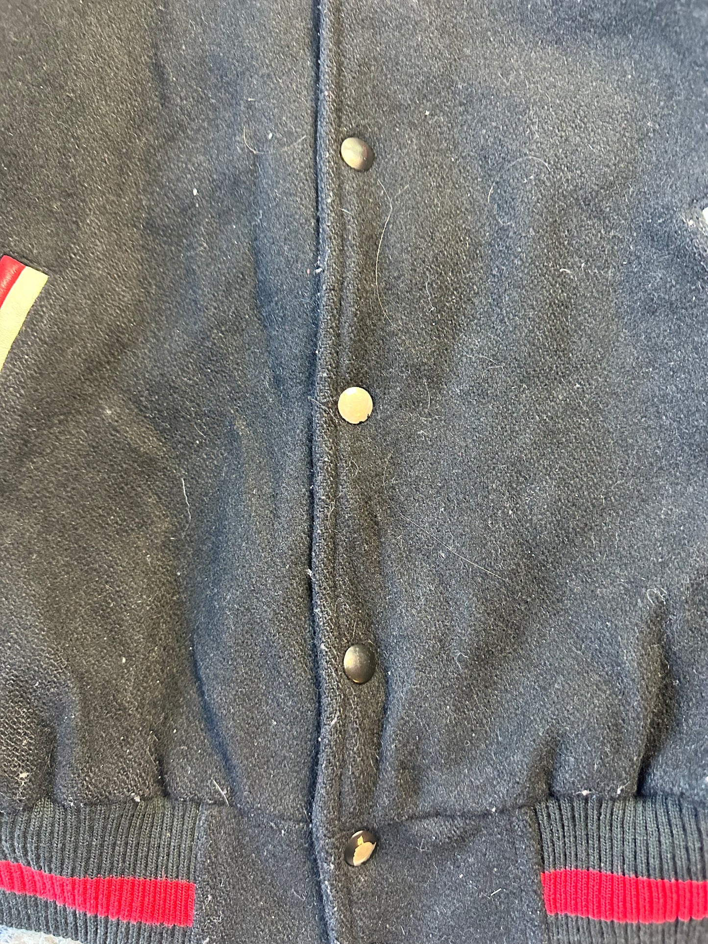 90s GX94 Wolf Varsity Jacket - S