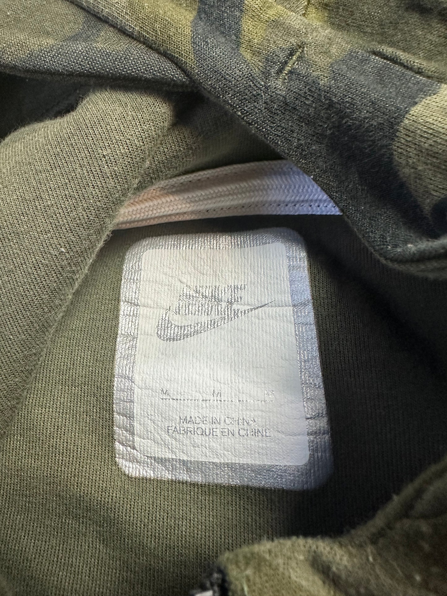 Nike Camouflage Zip-up Tech Fleece Hoodie - M