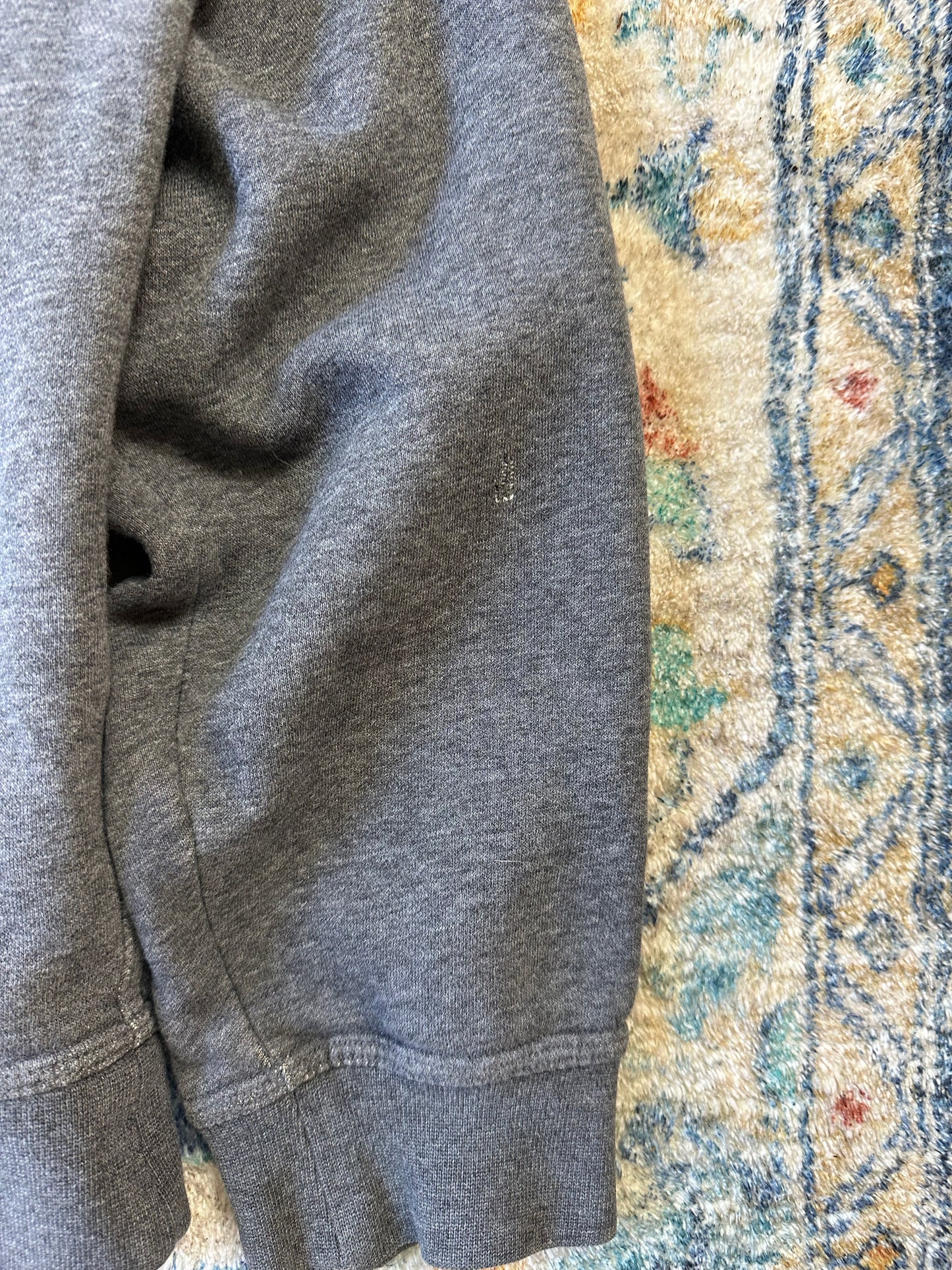 Nike Grey Zip-up Hoodie - L