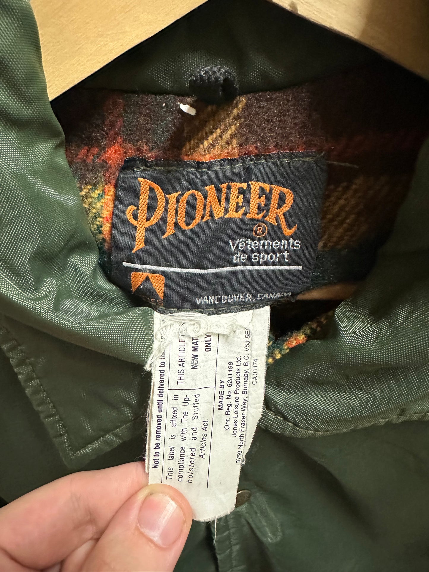 80s Pioneer Multi Pocket Flannel Lined Jacket - M