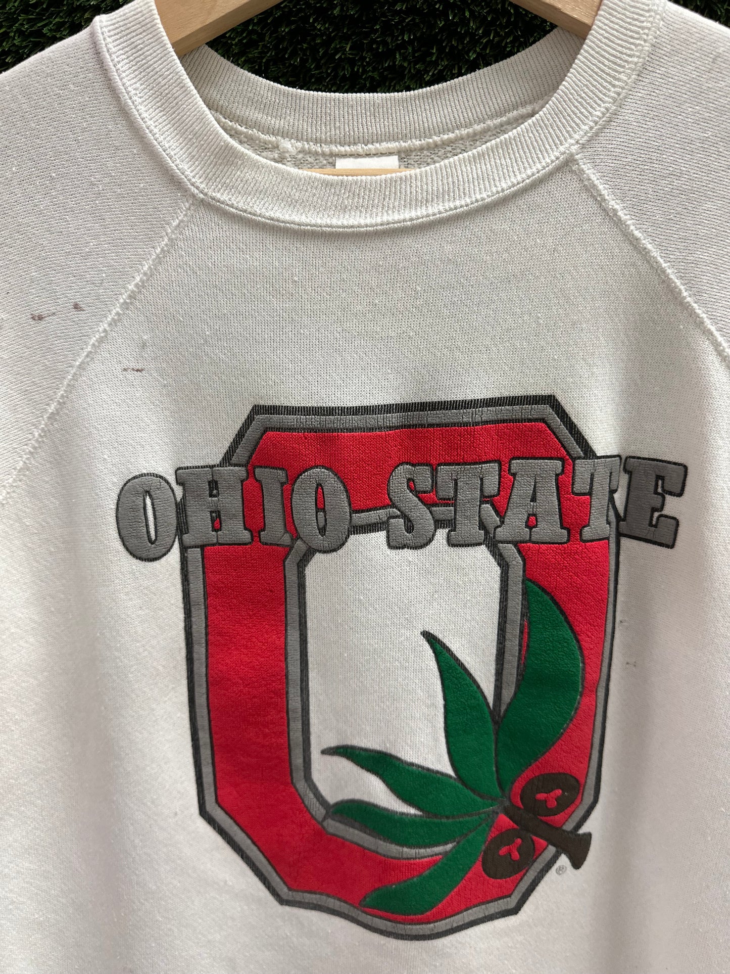 Vintage NCAA Ohio State Buckeyes Distressed Crewneck - L