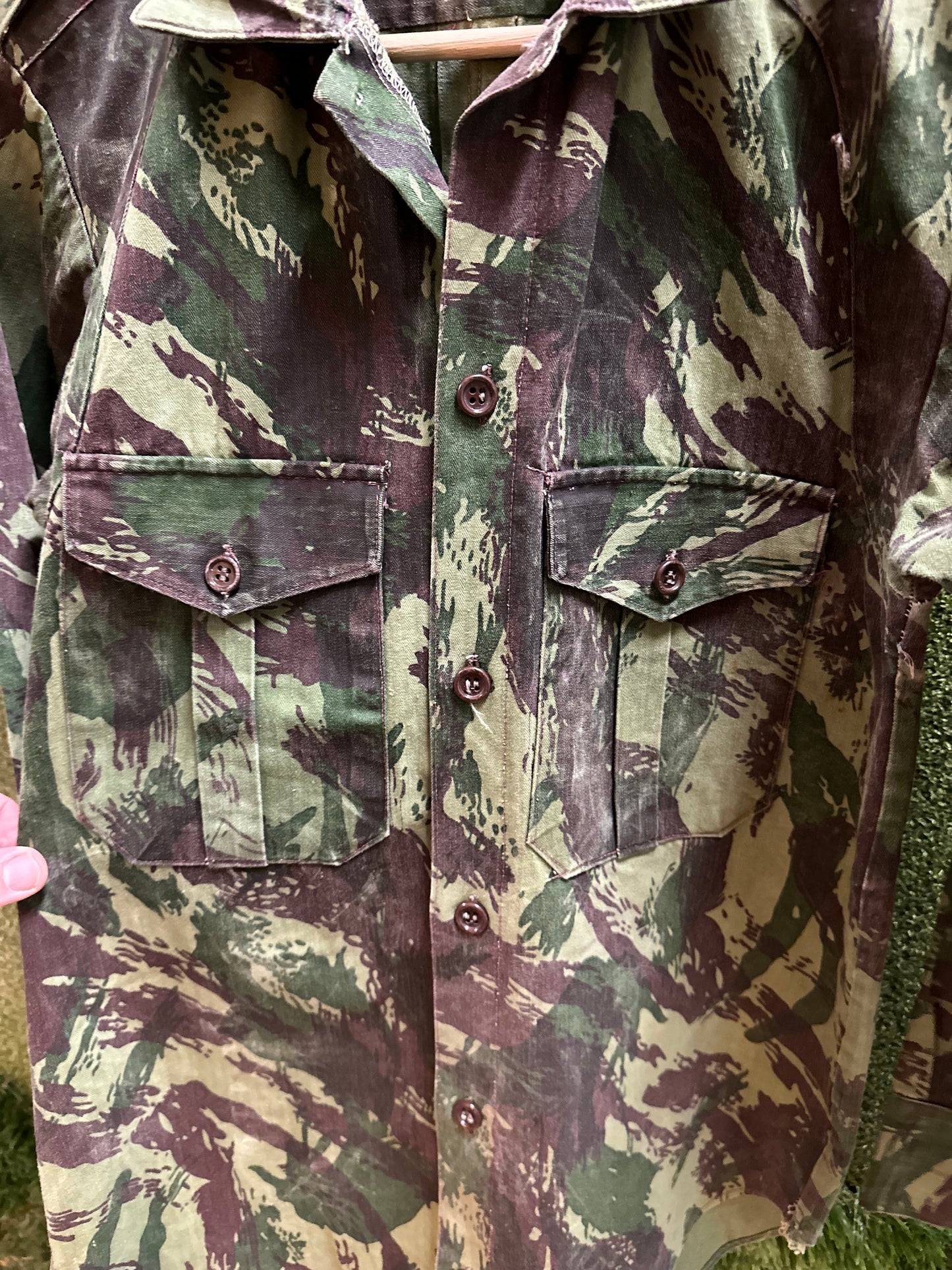 90s Camouflage Button-up Shirt - S