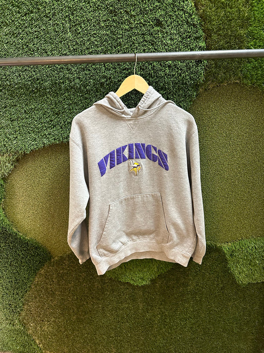 00s NFL Minnesota Vikings Spellout Hoodie - L