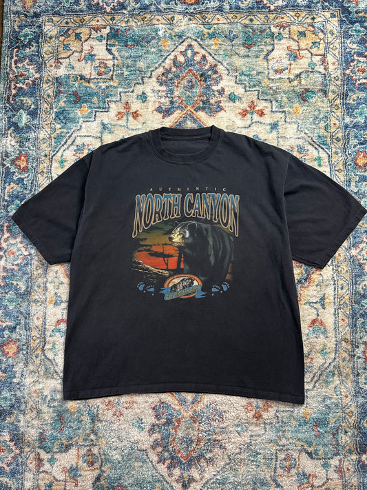 90s Wilderness Gear Black Bear Animal T-shirt - XXL