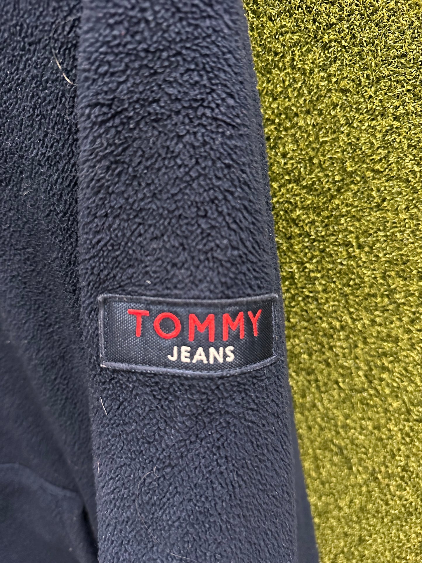 Vintage Tommy Jeans Zip-up Fleece Hoodie - L