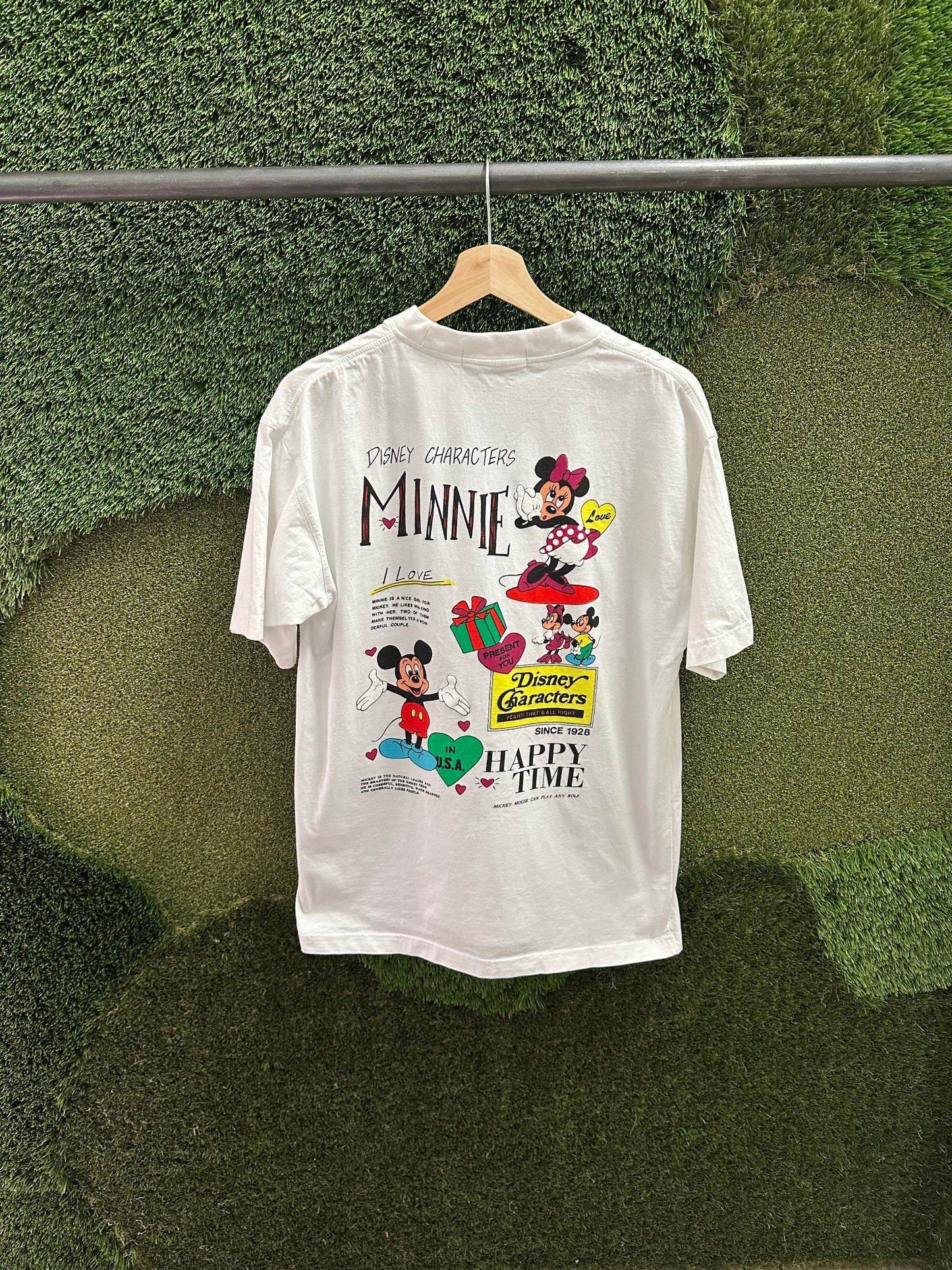 Vintage Mickey Minnie Mouse Love T-shirt - L