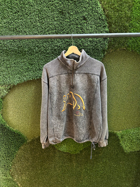 90s Kootenay Park 1/4 Zip-up Sweatshirt - S