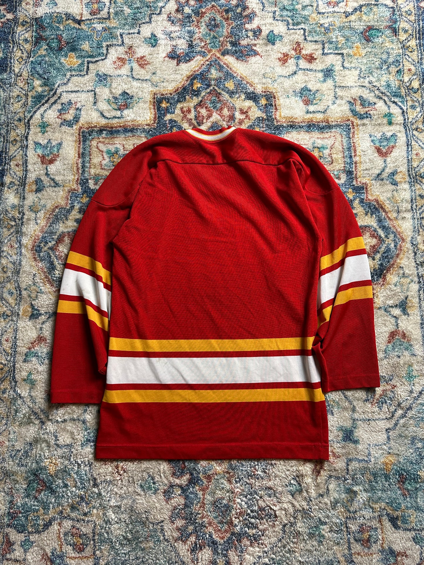 80s NHL Calgary Flames Hockey Jersey - M