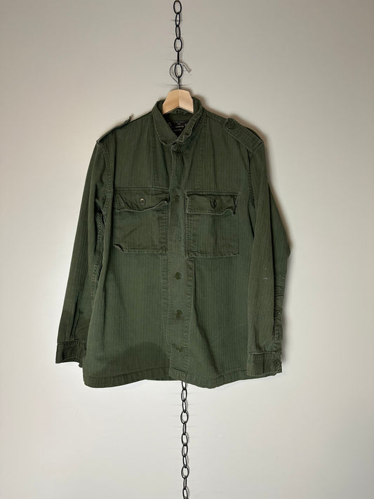 70s PVBA Monetex Belgian Military Button-up - L