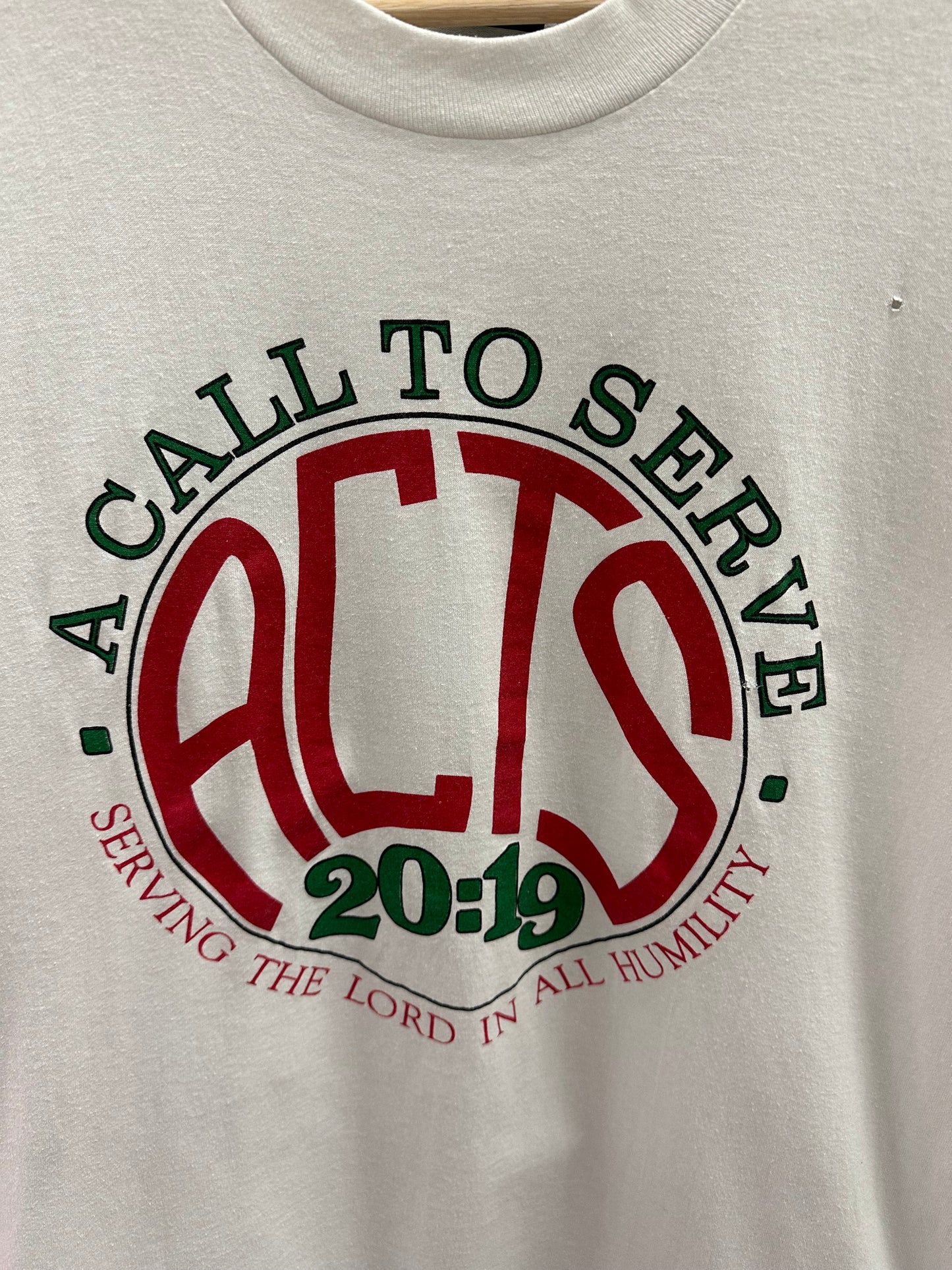 Vintage Acts 20:19 A Call To Serve T-shirt - XL