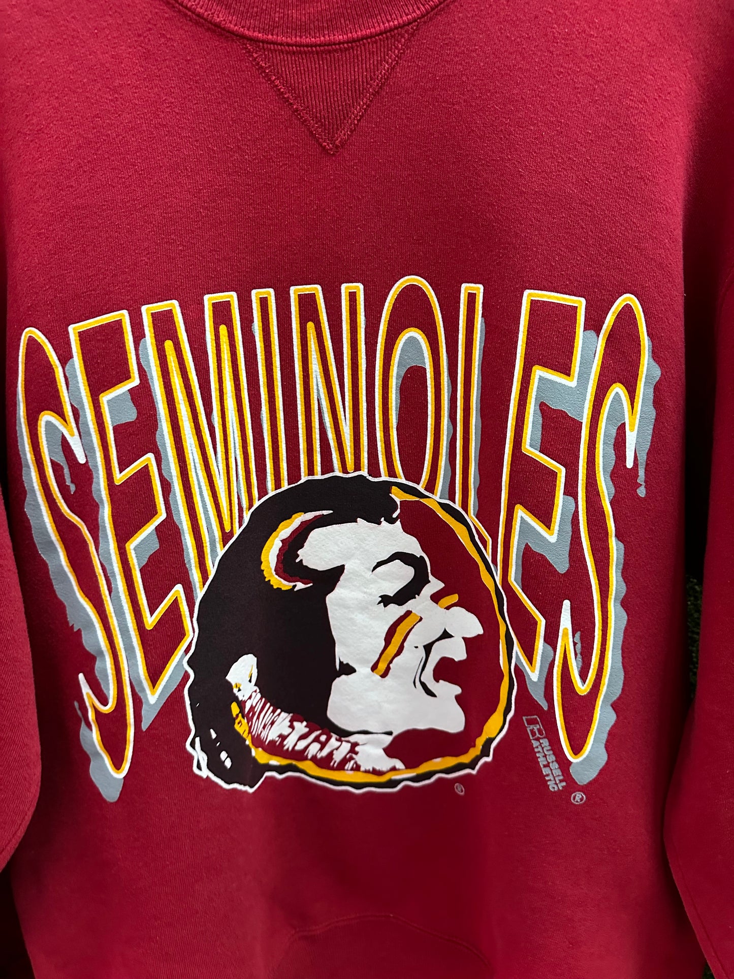 Vintage Russell Athletic Florida Seminoles Logo Crewneck - L