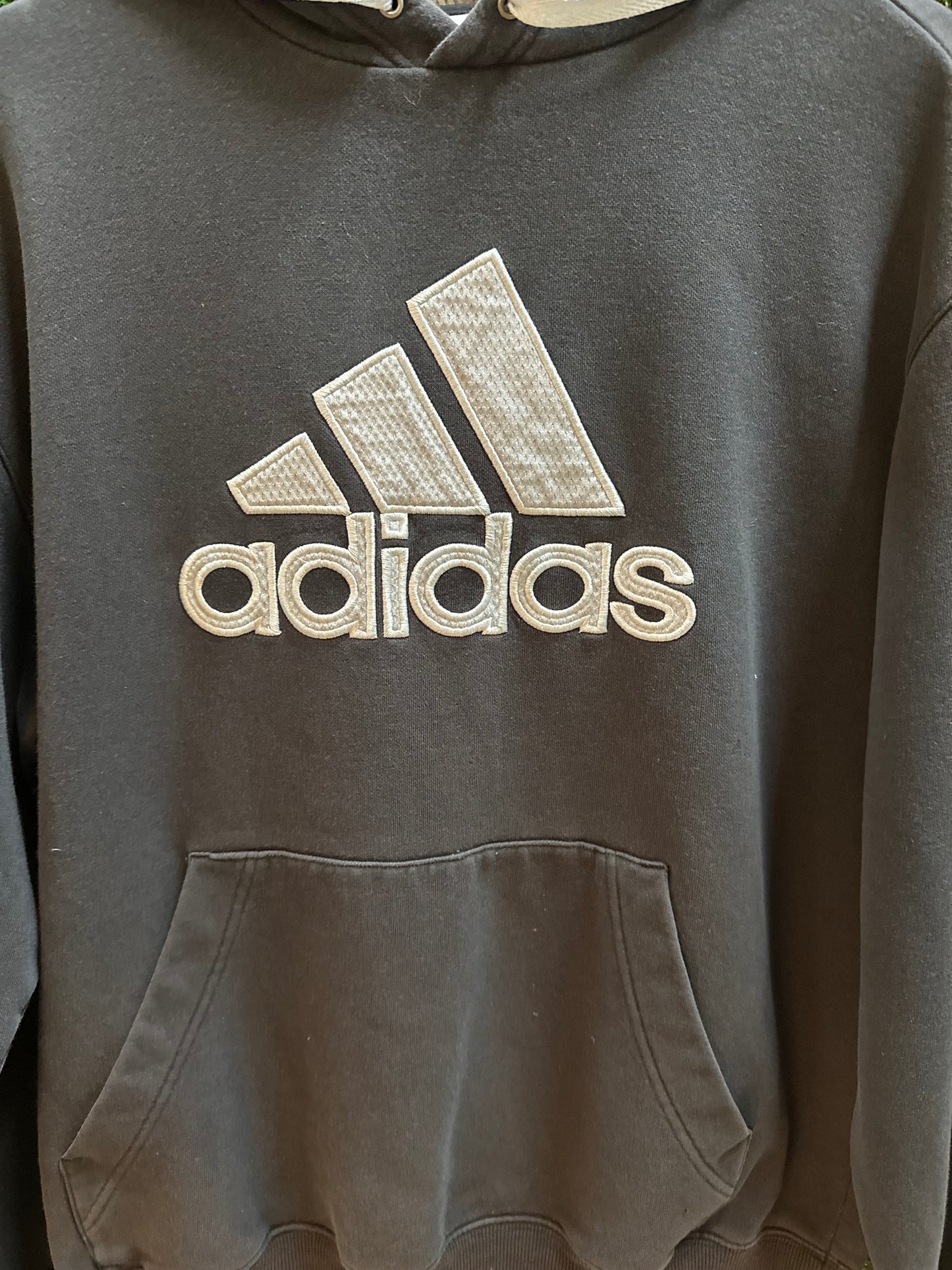 00s Adidas Logo Hoodie - L