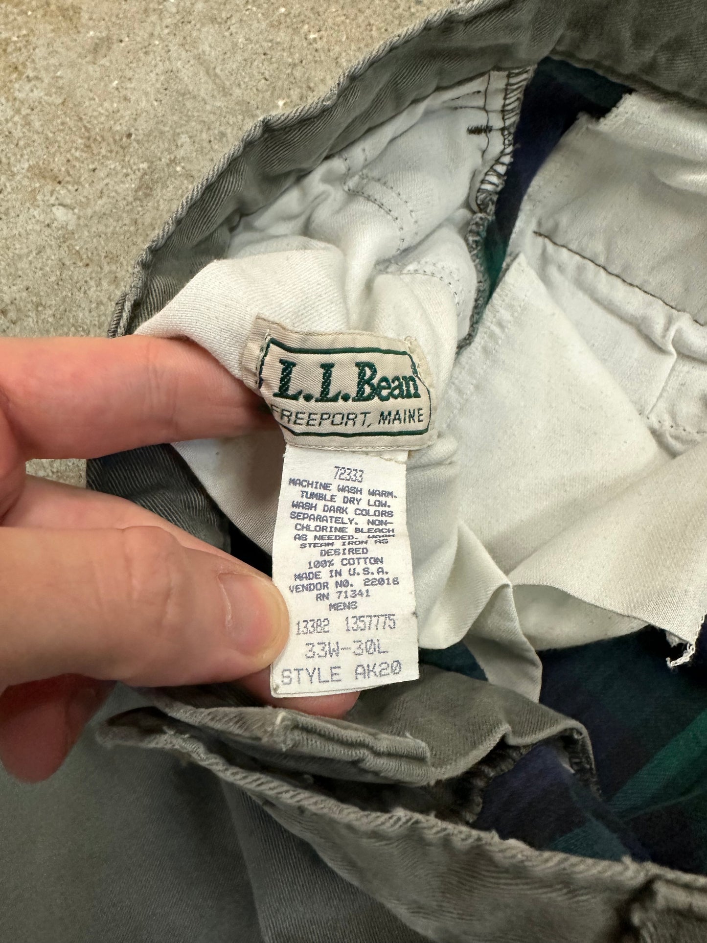 70s L.L Bean Flannel Lined Pants - 32