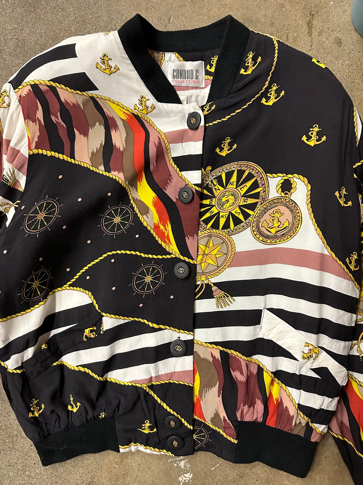 Vintage Sailor All Over Print Light Jacket - M