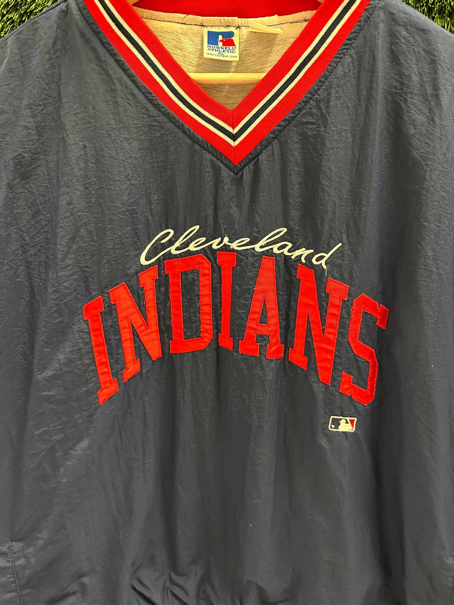 Vintage MLB Russell Athletic Cleveland Indians Light Jacket - XL