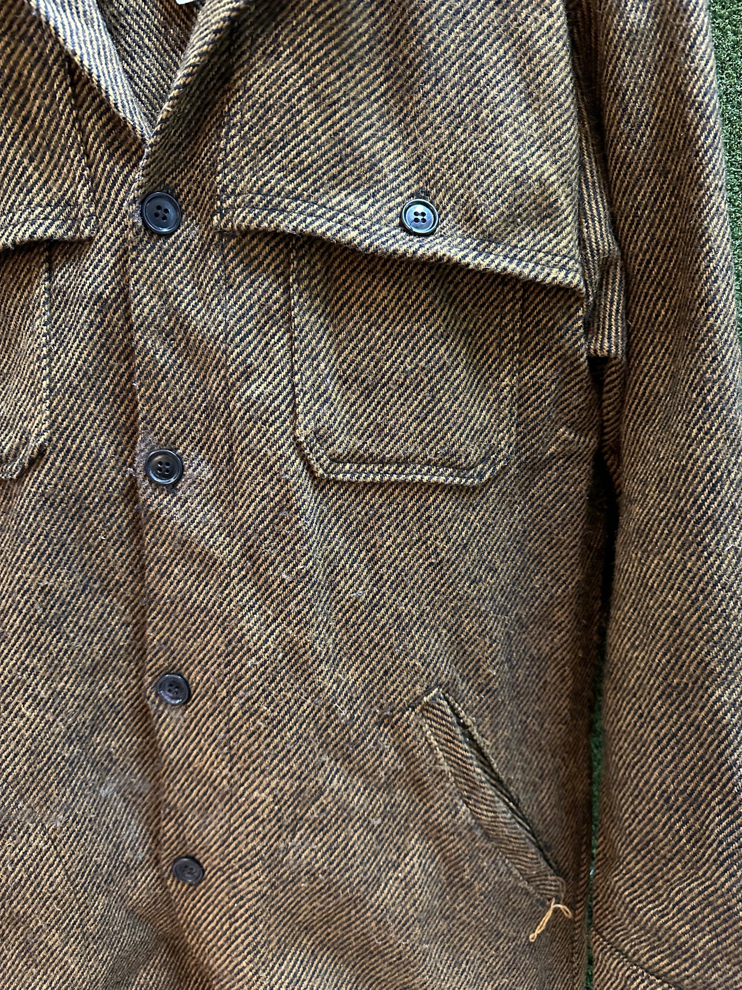 80s Pioneer Wool Button-up Jacket - L