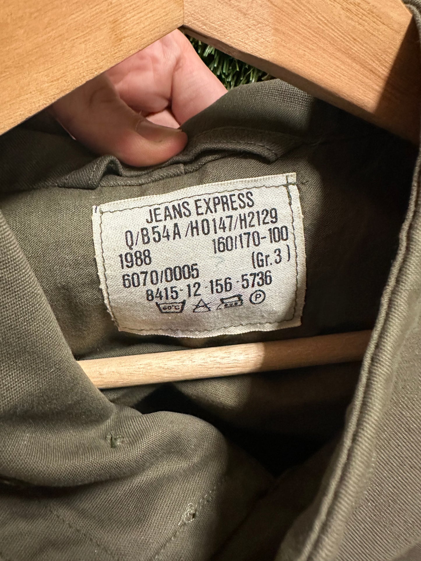 80s German Military Hooded Jacket - L