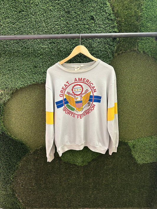 Vintage Great American Sports Federation Crewneck - M