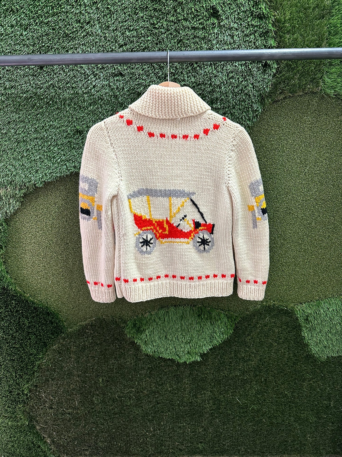 Vintage 1970s Wagon Cowichan Sweater - S