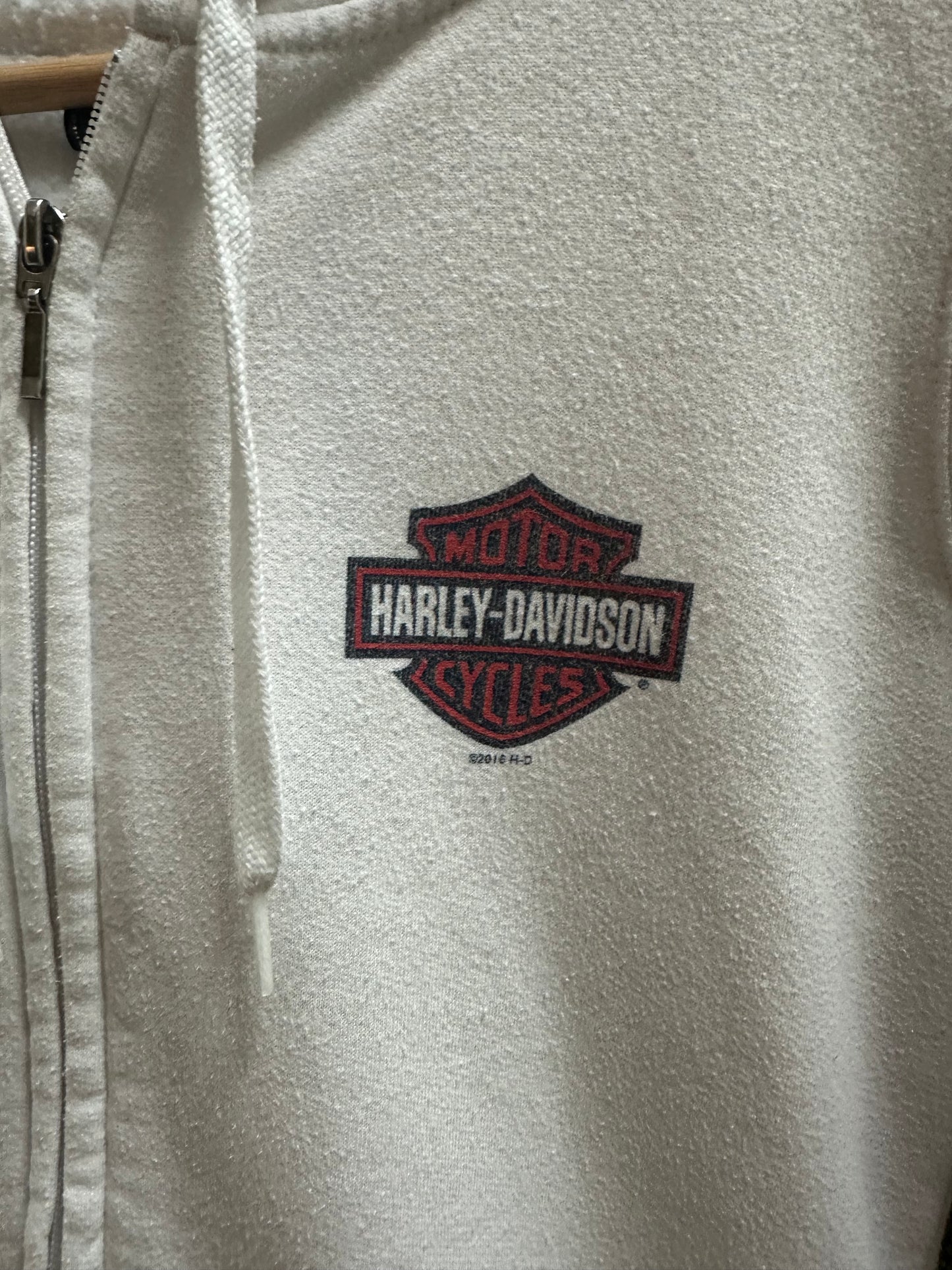 Harley Davidson Zip-up Hoodie - M