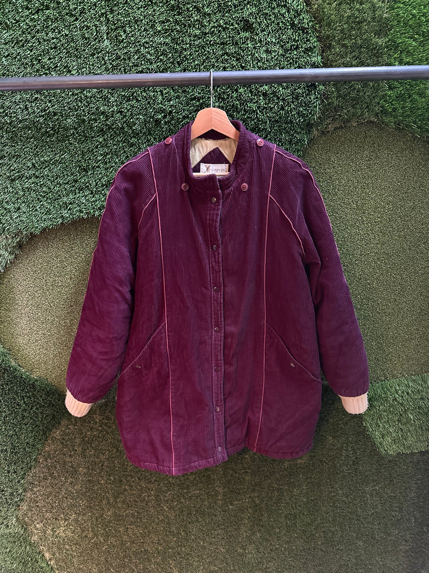 80s ISPO Corduroy Button-up Jacket - L