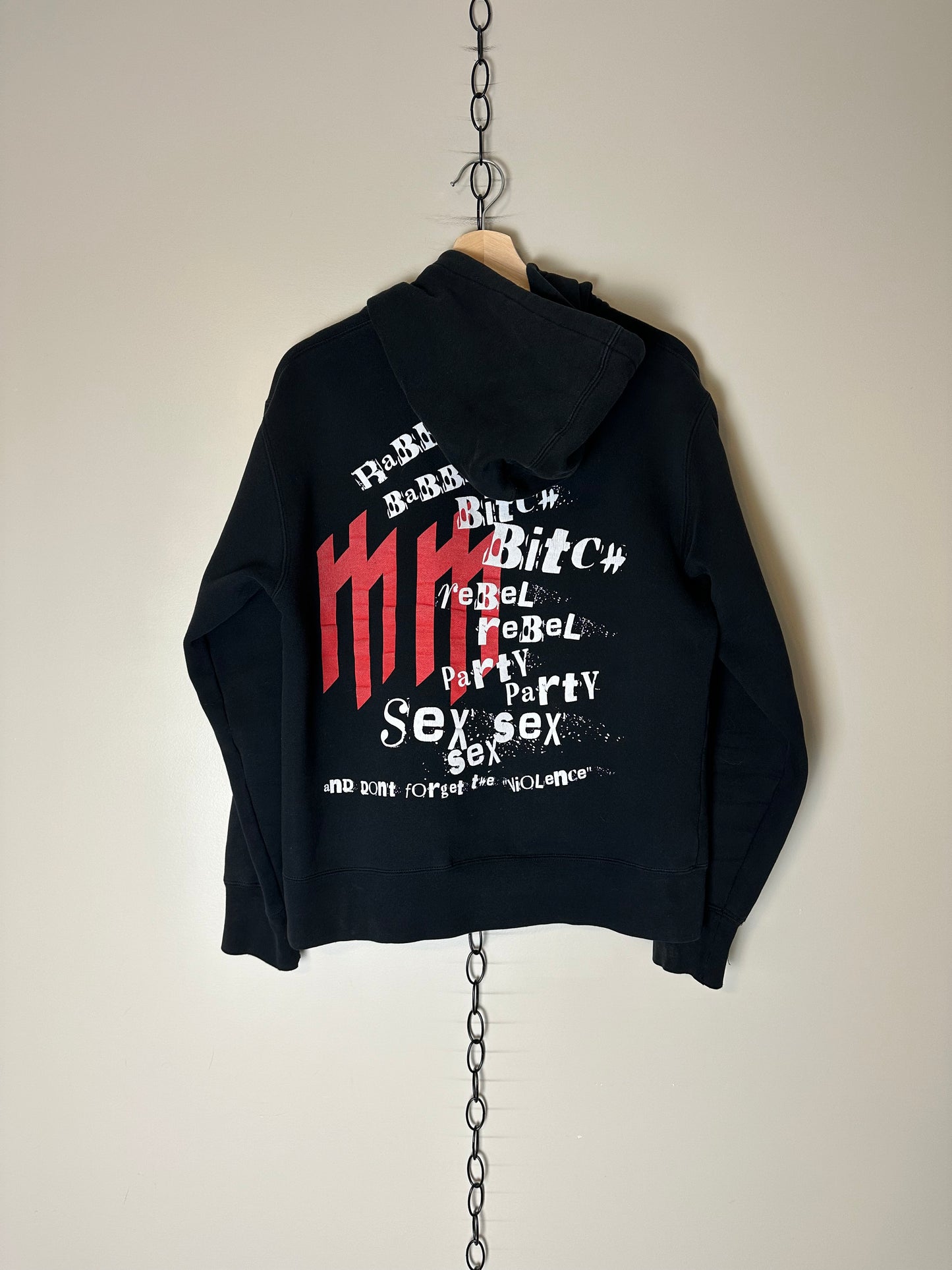 00s Marilyn Manson Zip-up Band Hoodie - M