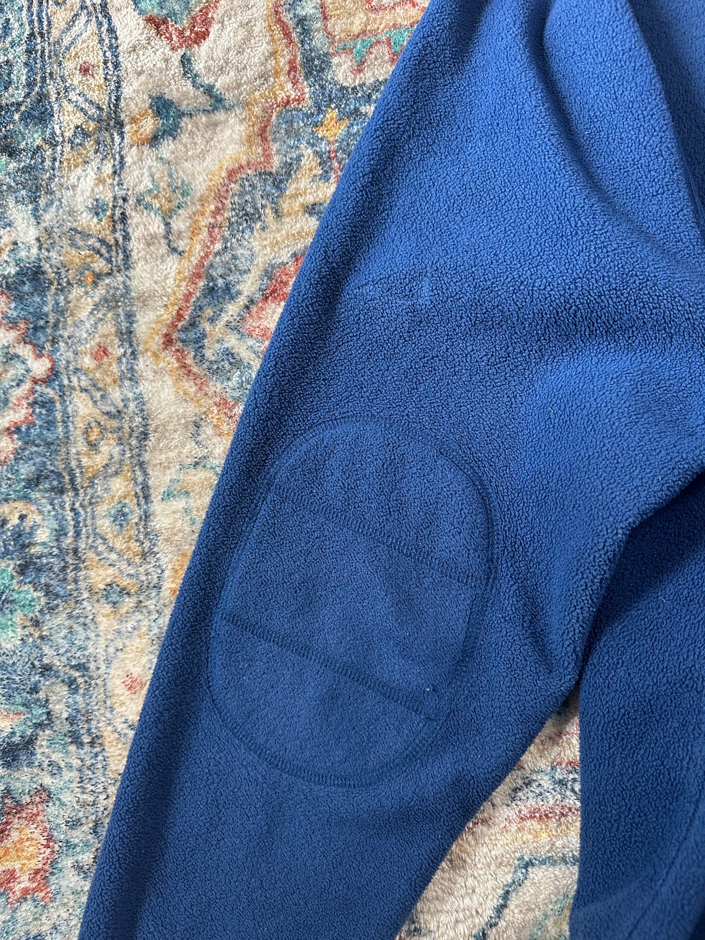 00s Blue 1/4 Zip-up Fleece - L