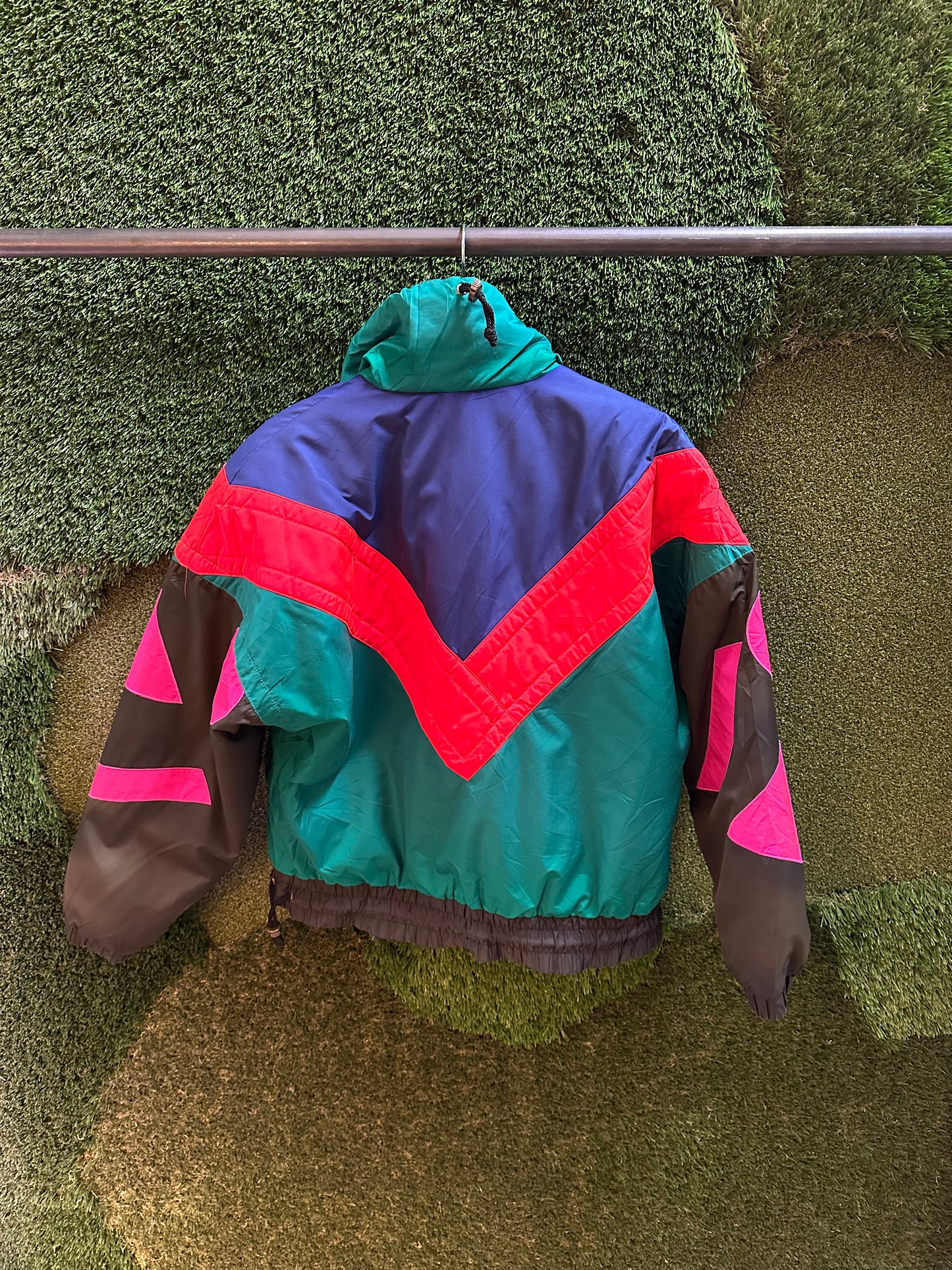 80s Obermeyer Colour Blocking Ski Jacket - L